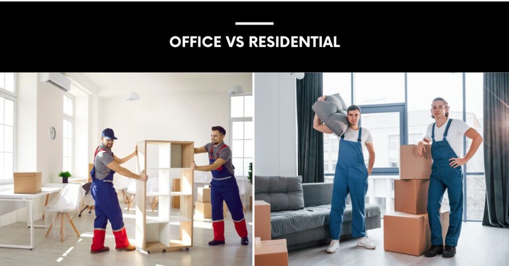 Office Move vs residential move