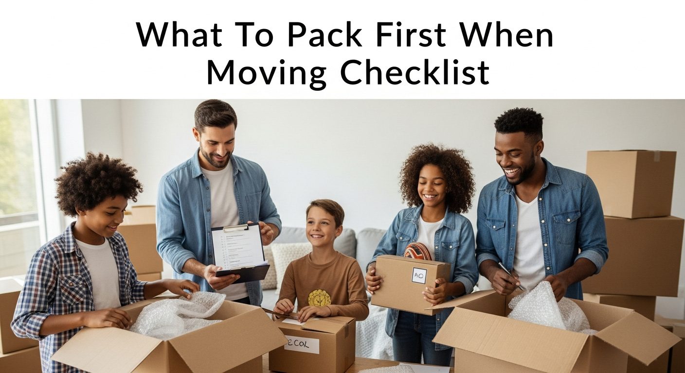 What To Pack First When Moving Checklist